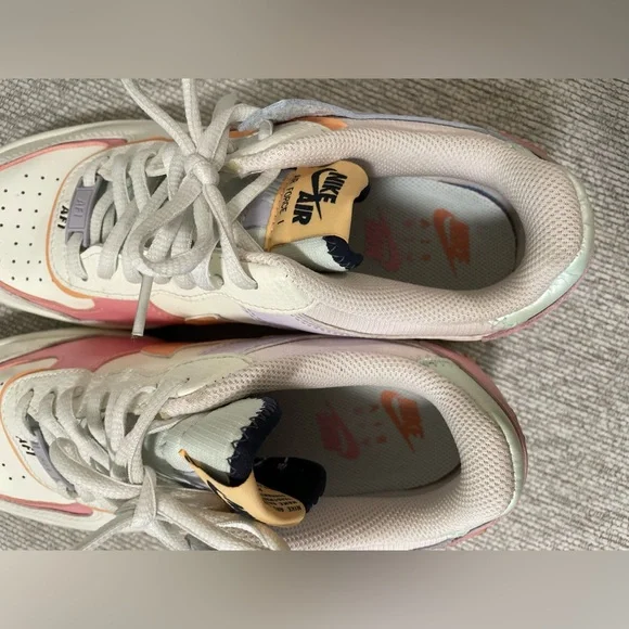 ✨ Nike women’s Air Force 1 Shadow ‘Orange Chalk Pink Glaze’ Size 9 - Picture 7 of 11